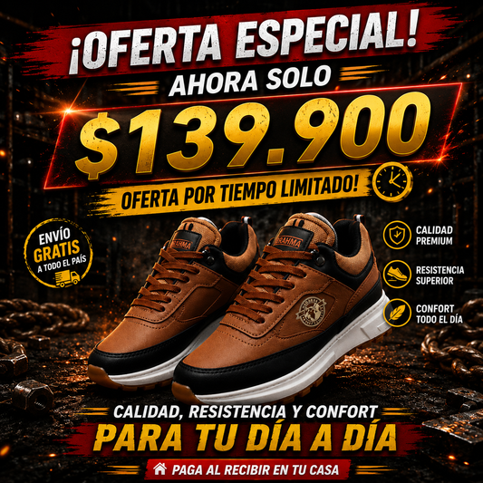 🔥 ¡ÚLTIMAS UNIDADES! 2X1 EXCLUSIVO EN ZAPATOS BRAHMA®